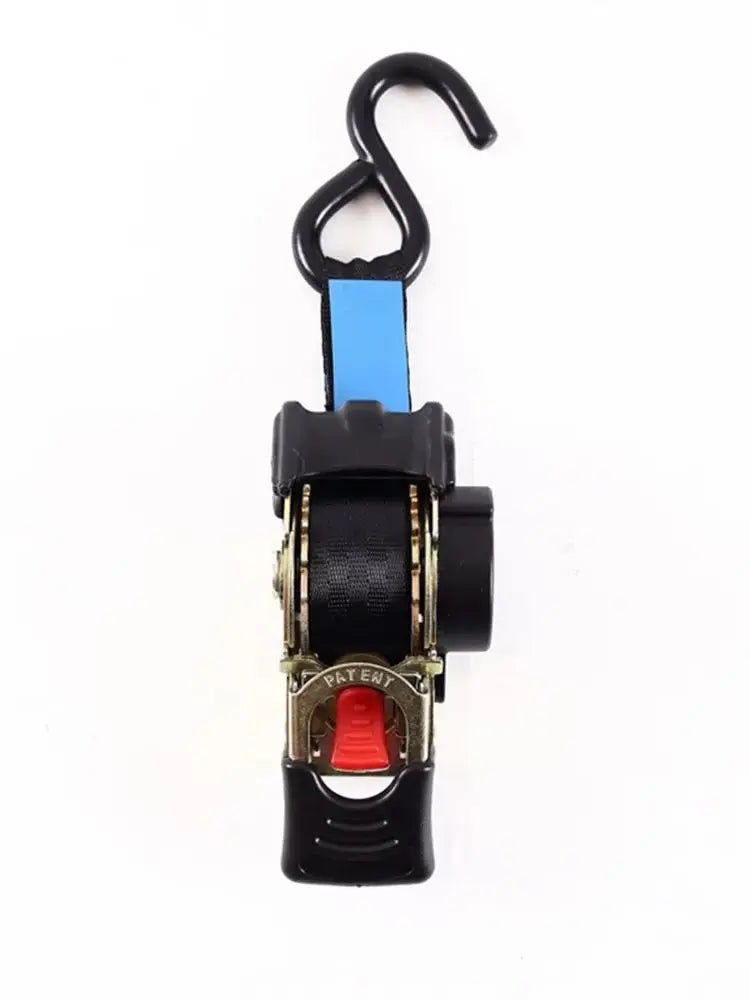 Single Hook 1.6M Tie Down Belts With Automatic Rollup And Ratchet Auto Retractable Easy To Carry Ratchet Tie Down Strap S-hooks