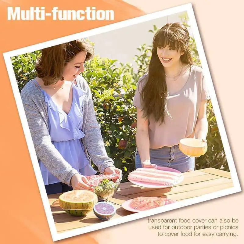 100PCS Reusable Food Storage Covers for Bowls Elastic Plate Silicone Lid Covers Vacuum Bags For Kitchen Food Fresh Seal Dropship