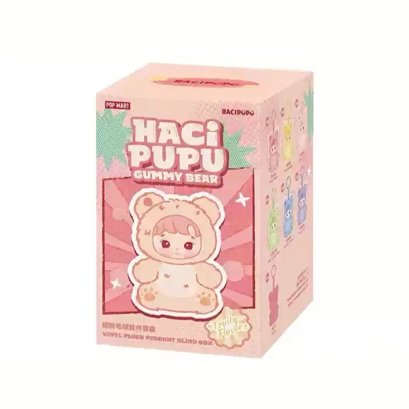 100% Genuine Haci pupu Gummy Bear Series Vinyl Face Blind Box Kawaii Scented Pendant Doll Keychain Decor Sweet Birthday Gift