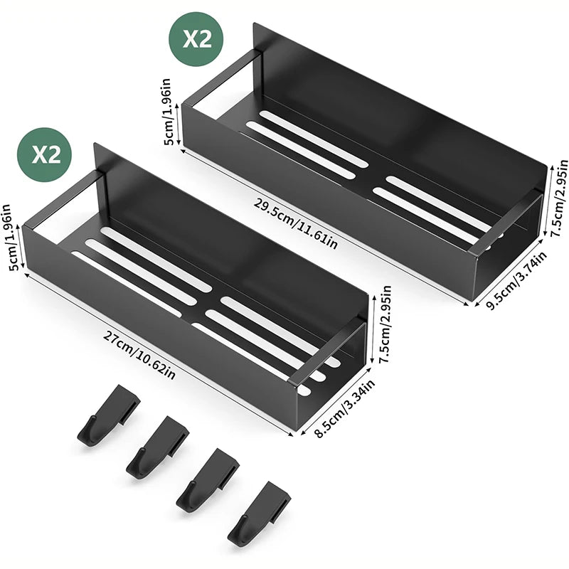 Magnetic Spice Rack Organizer Storage for Refrigerator and Oven Fridge Organizers and Shelf
