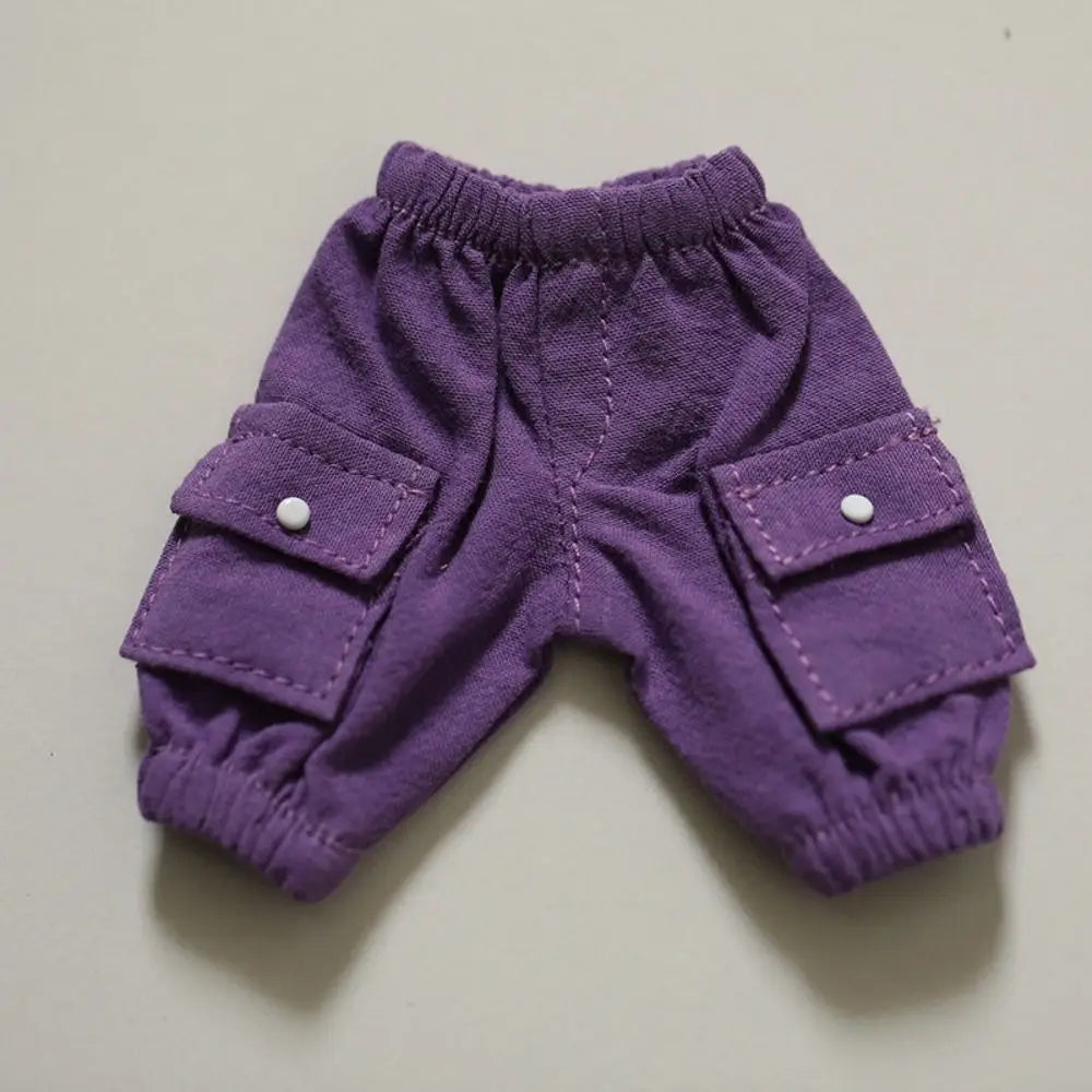New Fashion Cotton Doll Shorts Multistyles Pocket Pants Casual Wears Accessories for 10cm Cotton Doll