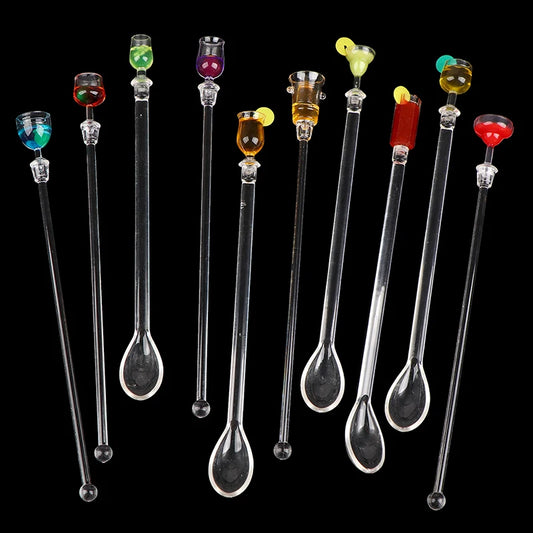 1PCS 23cm Stirring Acrylic Stirrers Kitchen Bar Tool Juice Party Cocktail Drink Mixer Swizzle Stick Wine Agitators