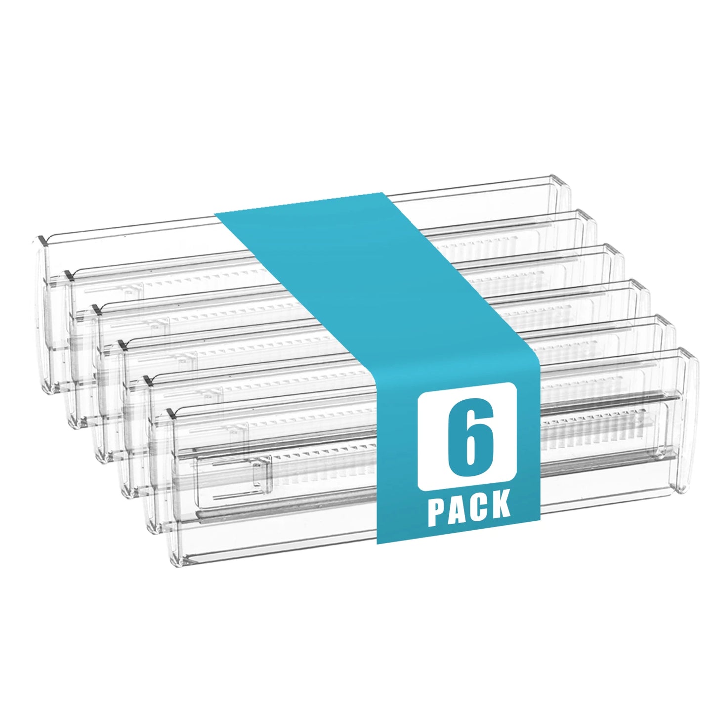 Drawer Dividers 6 Pack, Expandable Drawer Organizer, Suitable For Kitchen, Bedroom, Dresser And Office Storage, Easy to Install
