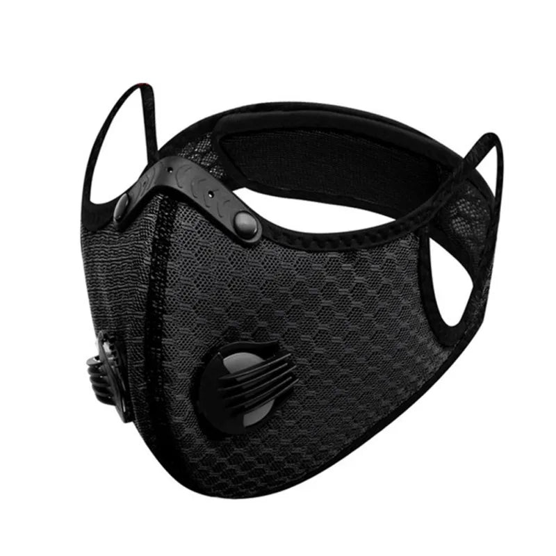 Activated Carbon Outdoor Sports Mask PM2.5 Anti-Pollution Washable Sports Mask Outdoor Sports Training Cycling Mask