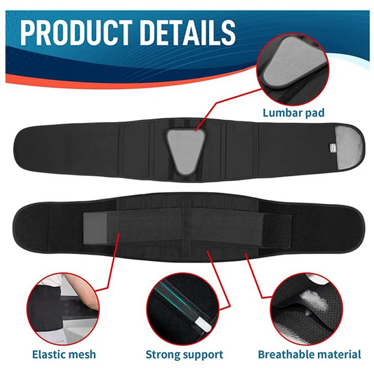 BHBD-Back Brace For Lower Back Pain, Back Support Belt For Women & Men, Breathable Lower Back Brace With Lumbar Pad(S) Durable