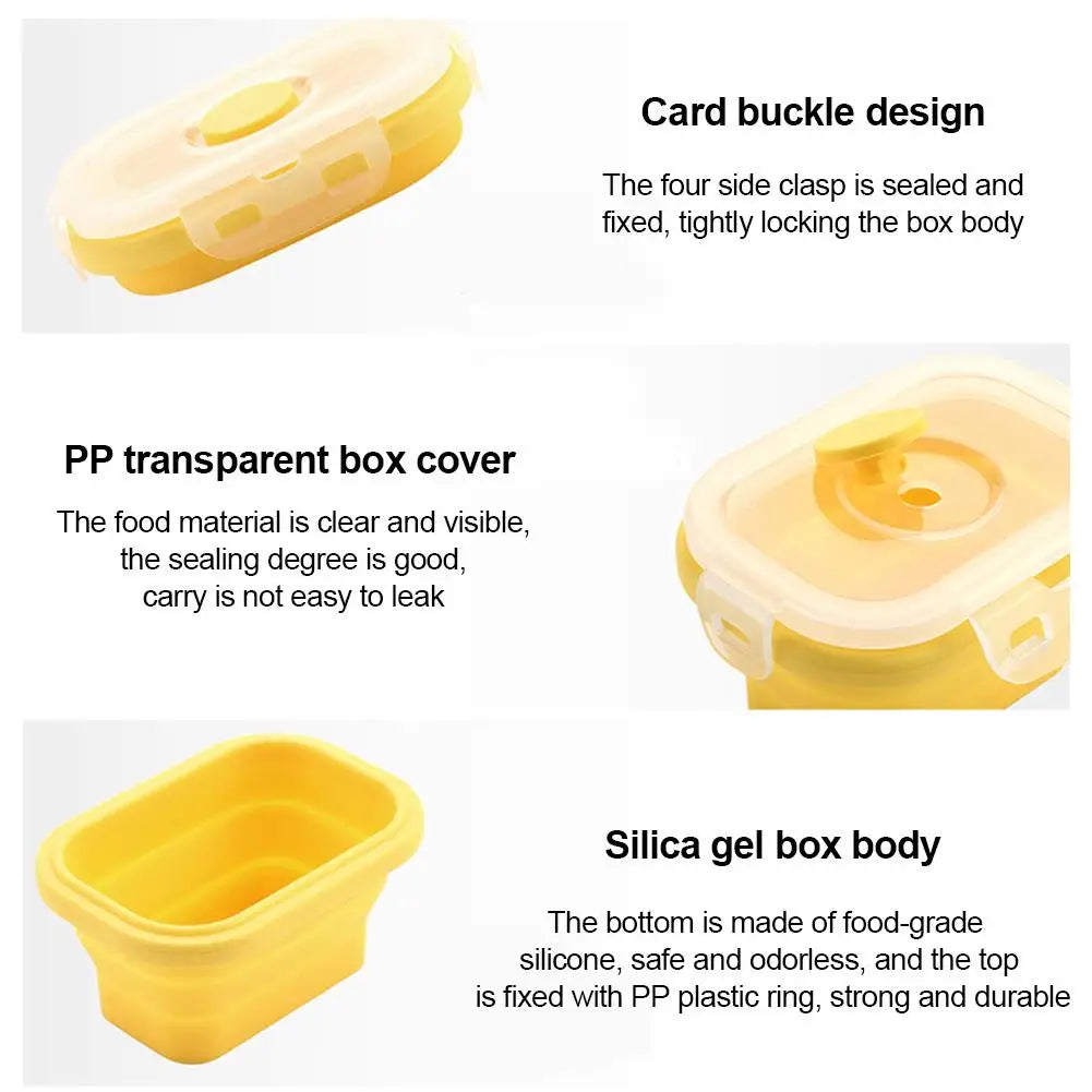 4pcs Refrigerator Organizer Food Storage Container with Lid Handle Fresh-Keeping Box Case Fridge Reusable Crisper Storage