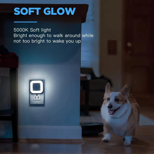 1pc Intelligent LED Induction Light Automatically Lights Up At Night, Creative Night Light