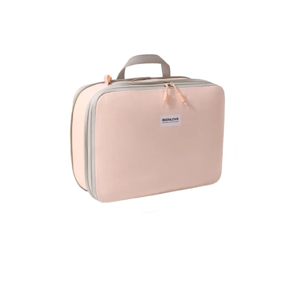 Large Capacity Compression Packing Cube with Carry Handle Waterproof Clothes Storage Bag Dustproof Handheld