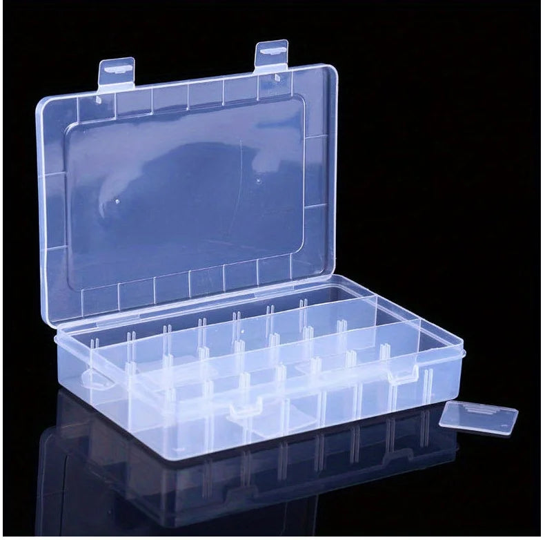 Large 1pc Clear Lightweight PP Storage Boxes with Lids - School Supplies Organizer - Pens, Pencils