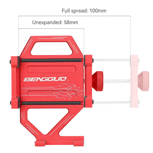 Bicycle Phone Holder Upright Aluminum Alloy Phone Holder Mountain Bike Phone Navigation Holder Phone Holder