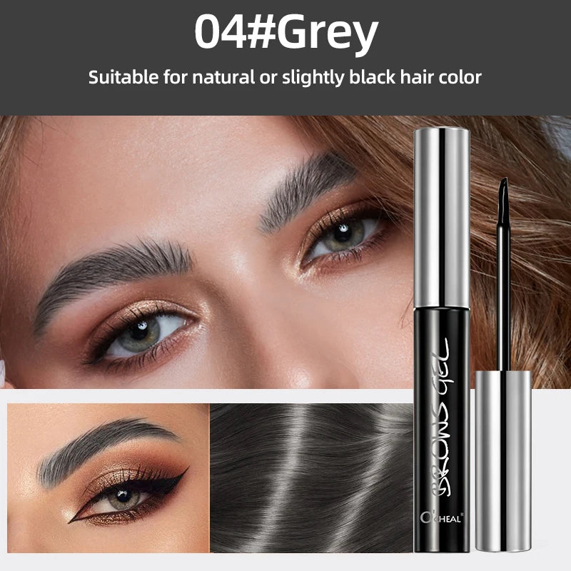 Ocheal Easy Peel Off Eyebrow Gel Tattoo Tint Semi-Permanent Eyebrow Gel Waterproof Long-Lasting Black Brown 3D Mascara Serums