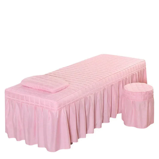 Beauty salon bed covers single item bed covers thickened quilted bread grid bed sheets bed covers