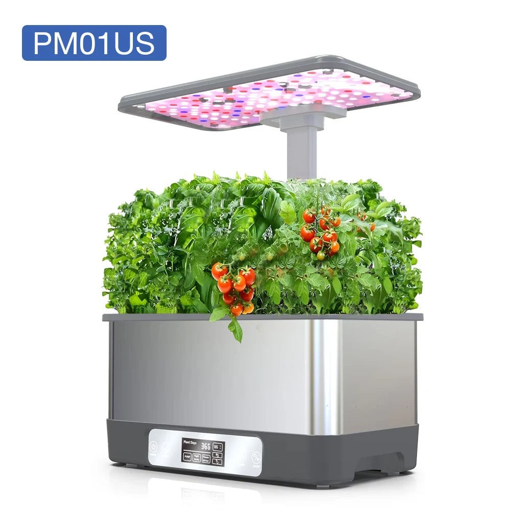 8 Pods Hydroponics Growing System Herb Garden Kits Indoor Adjustable Height Automatic WIFI Intelligent Hydroponic Planter