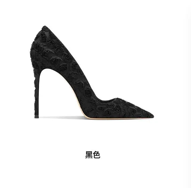 Spring Pointed Thin Heel Wedding Shoes, Women's High Heels, Fashionable, Sexy, Party