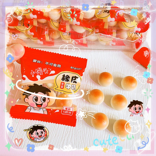 school teacher gift back to school supplies Aesthetic cute stationery Kawaii object funny erasers cookie rubber cute things