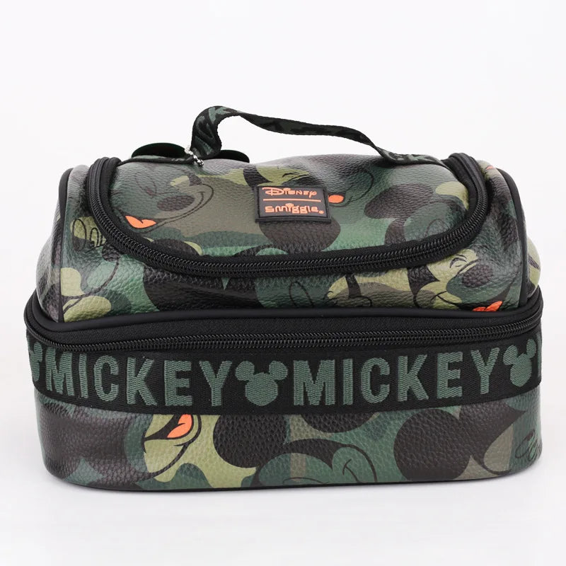 Genuine Australian Smiggle Schoolbag Cute Army Green Mickey Student Children's Large Capacity Backpack Meal Bag Student Gift