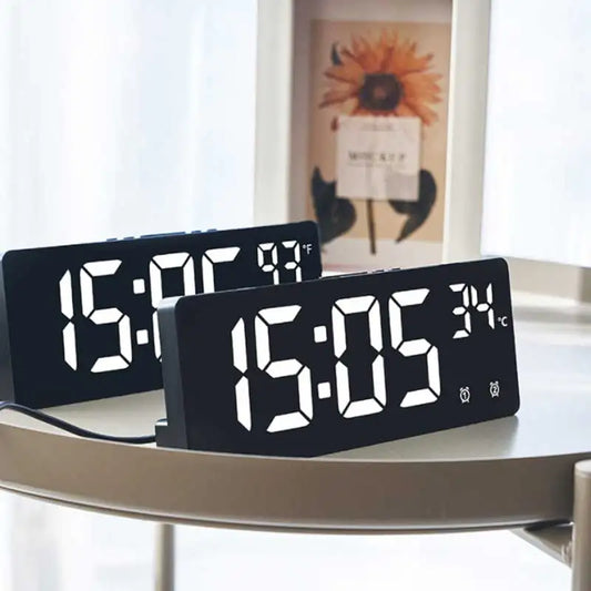Creative Multifunction Electronic Clock Simple Large Screen Clock Multi Group Alarm Clock Student Clock
