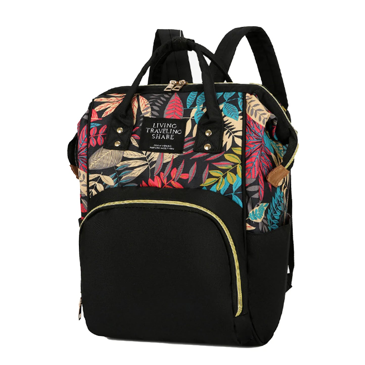 Maternity Travel Bag for Baby Essential Large Capacity Backpack with Anti-theft Back Pocket for Bottle Diapers Milk Powder