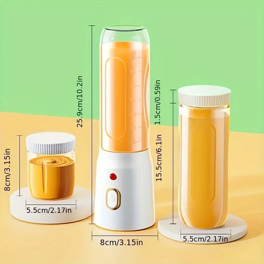 Electric Blender Juicer USB Fast Rechargeable Mixer Fresh Fruit Grinder Portable Multifunction Cup Shakes Smoothie Maker
