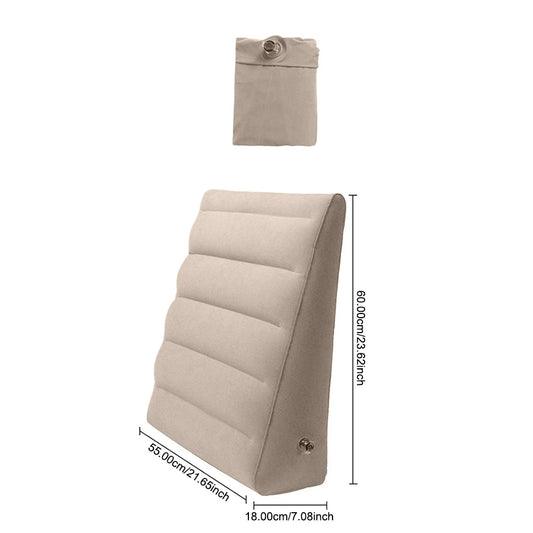 Wedge Pillow Knee Cushion PVC Foot Pillow Elevation Leg Pillows Inflatable Back Pillow For Travel Camping Sleeping Portable