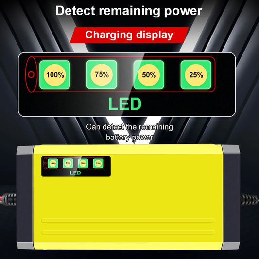 Car Battery Charger 220V Power Puls Repair Charger Moto Truck Battery Charger 12V 2A Wet Dry Lead Acid Battery LED Display