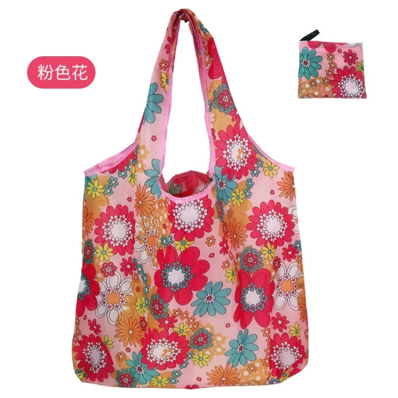 reusable bag Bag Large Foldable Shopping Bag Reusable Grocery Bag Tear-Proof Nylon Bag Suitable For Grocery Recycling Gift