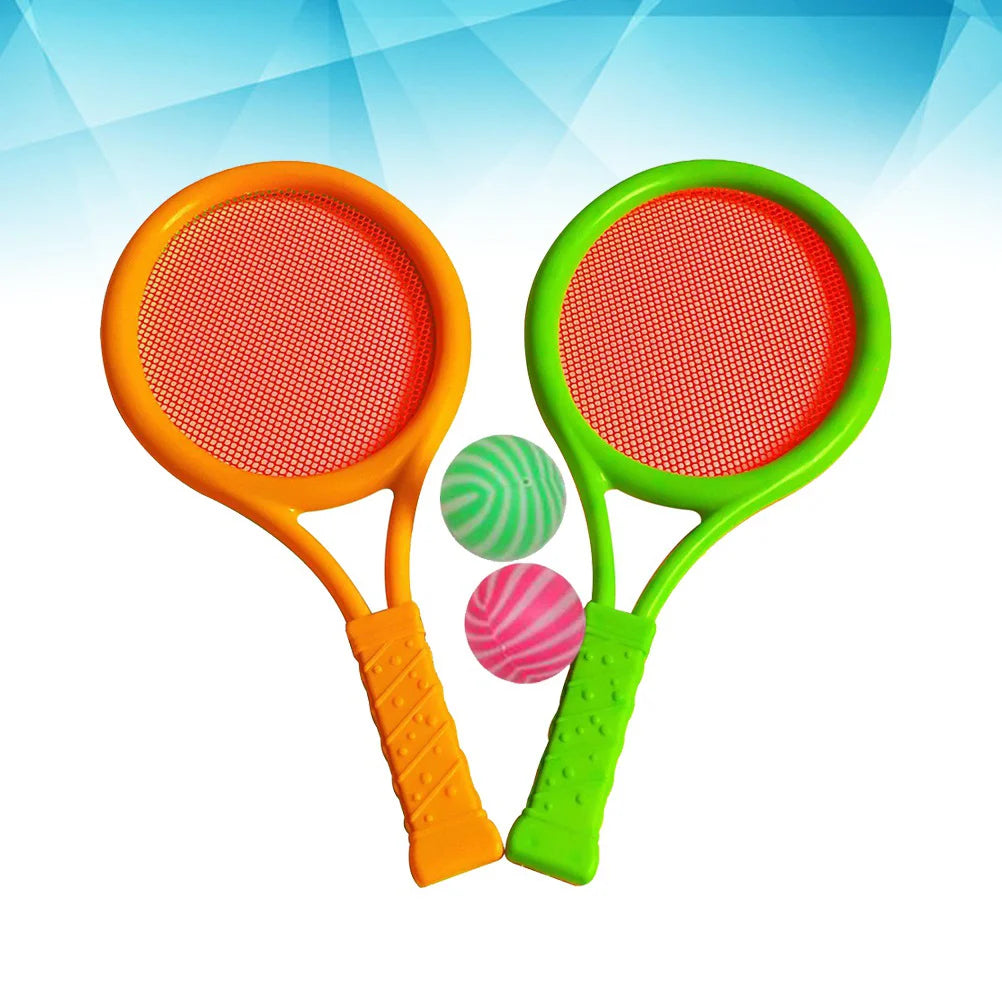 Badminton Tennis Rackets Balls Set Children Kids Outdoor Sports Parent-Child Sports Educational Sports Game Toys for Children