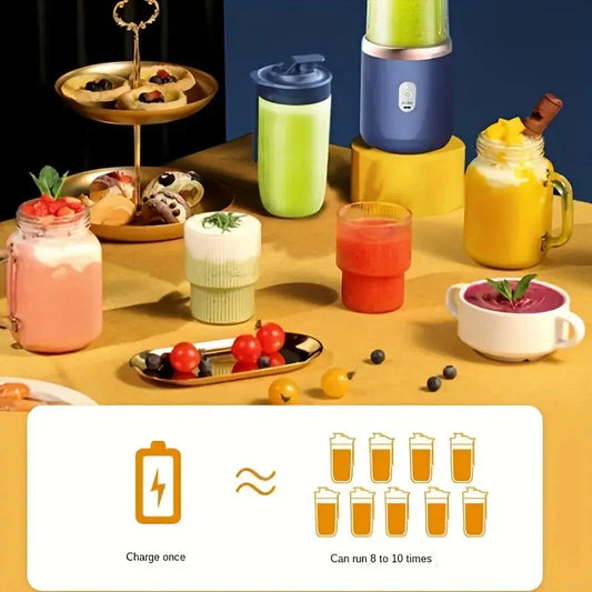 Portable Fruit Juice Blenders Summer Personal Electric Mini Bottle Home USB 6 Blades Juicer Cup Machine For Kitchen