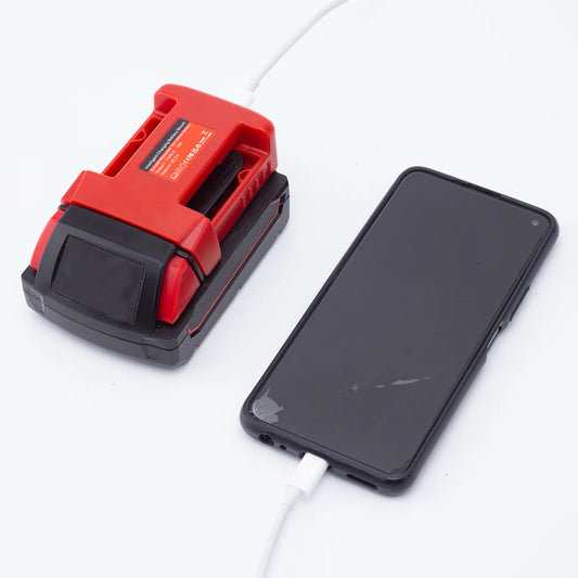 Power Bank Charger For Milwaukee 18V Lithium Battery With USB With Type-C for Laptop Mobile Phone Fast Charging(NO Battery)