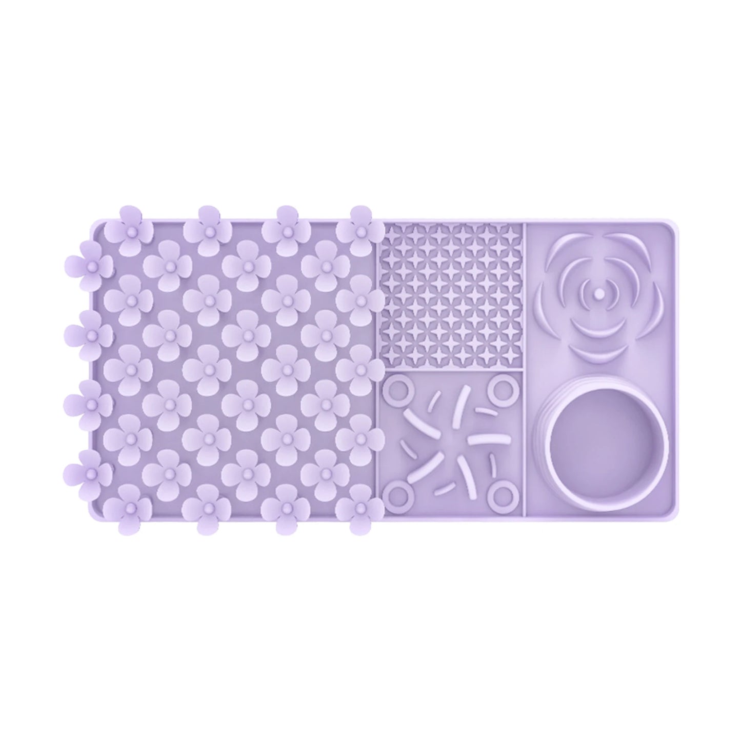 Pet Licking Mat Pet Silicone Eating Ware Dog Slow Food Mat Placemat Dog Feeder Supplies Suction Cup Dog Bathing Distraction