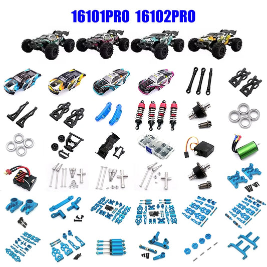 SG116PRO SG116MAX 16101 PRO 16102 PRO SCY RC Automotive 1:16 Brushless Car Blue Upgraded metal spare parts/Original spare parts