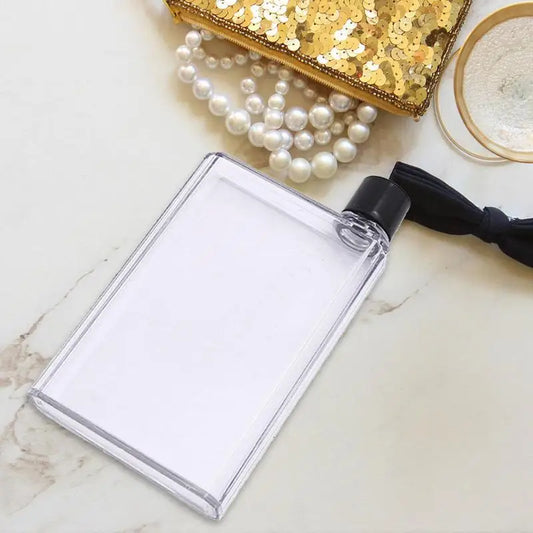 Flat Bottle Portable Stylish Drink Bottle BPA Free Water Bottle 350ml/420ml Book Drink Water Bottle For Sports Travel School