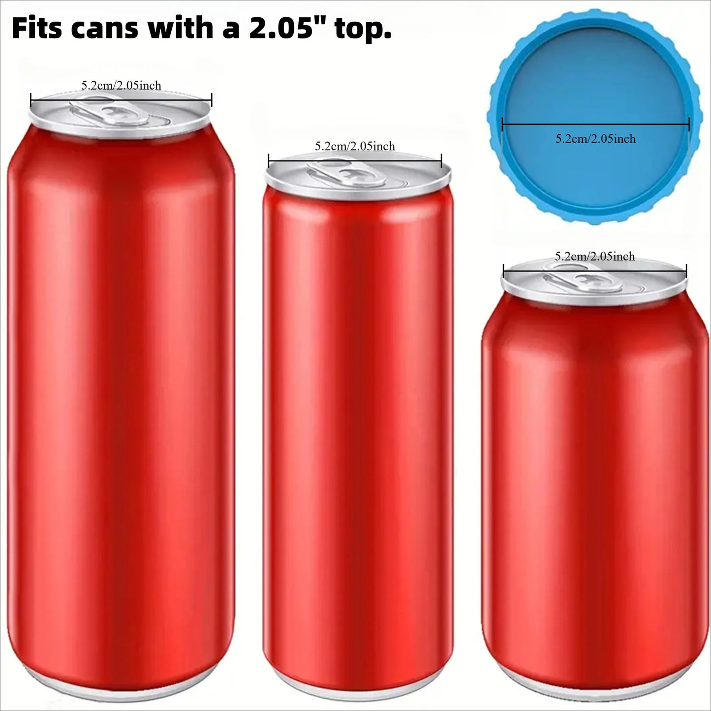 6pcs - Silicone can lid soda lid beer can lid sealing leak proof cola lid