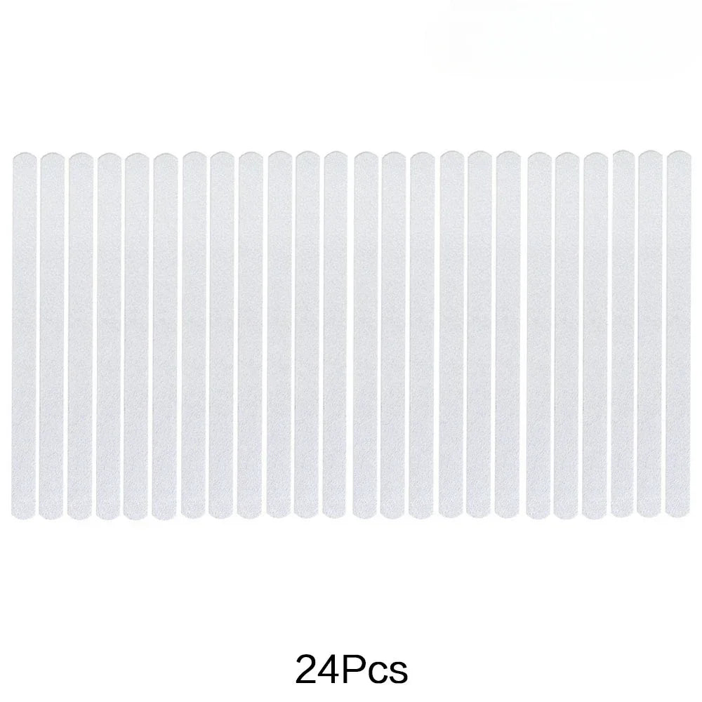 6/12/24/36/40 Pcs Anti Slip Strips Shower Stickers Colored Non Slip Bath Safety Strips for Bathtub Shower Stairs Floor