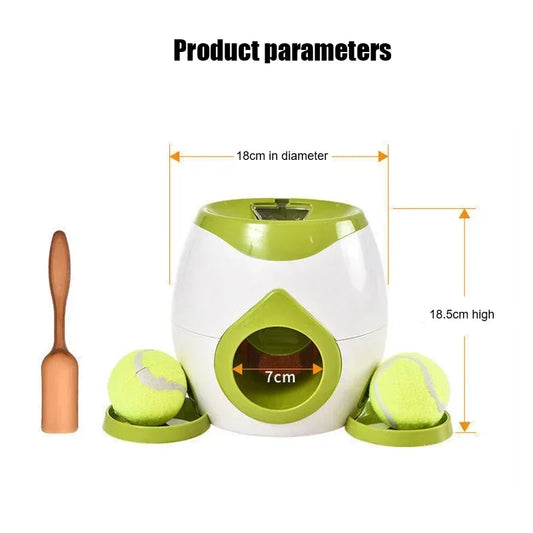 Pet Tennis Food Reward Machine Interactive Ball Launcher Training Slow Food Toys Suitable for Cats and Dogs Toy