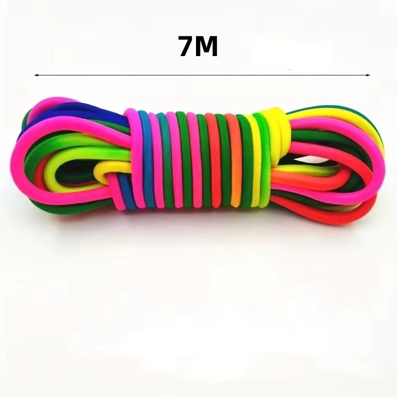 5-10m Jump Rope Rubber Band Motion Toy Kids Skipping Rope Ropes Training Jump Kids Toys Jumping Workout Exercise Nylon Girl Gift