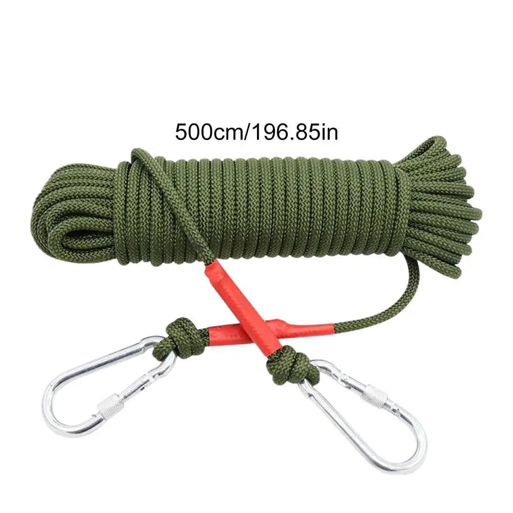Climbing Rope 5m/16ft Outdoor Safety Nylon Ropes Outdoor Gear Working Protection Paracord For Escape Rescue Survival Parachute