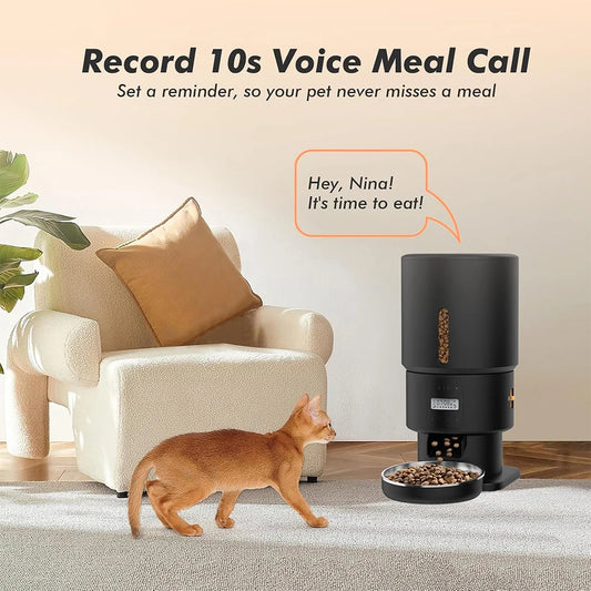 FURPIPI Automatic Pet Feeder 5L Smart Cat Food Kibble Dispenser Wi-Fi App Remote Control Auto Dog Feeder For Cat Pet Accessories