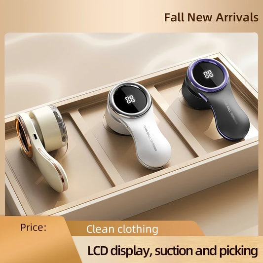 Electric Lint Remover for Clothes LCD Display USB Rechargeable Portable Hair Balls Fuzz Removers Household Fabric Shaver