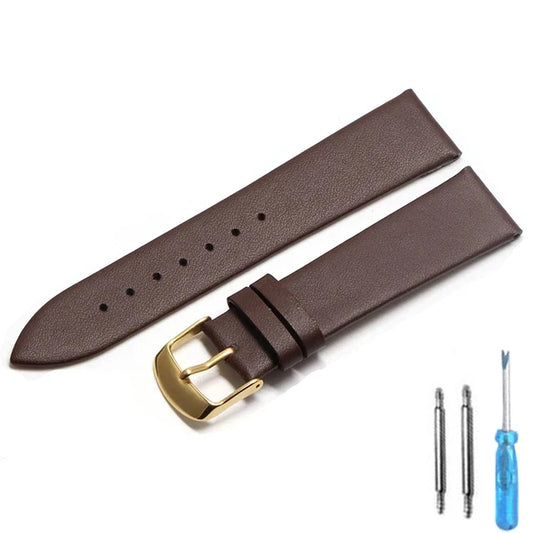 20mm watch band 18mm 20mm 22mm Leather strap thin smooth watch strap belt Suitable Suitable for smartwatches