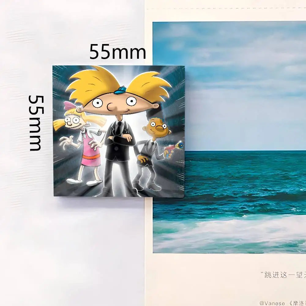 Cartoon H-Hey Arnold Fridge Magnets Fridge Magnets (Suitable for refrigerators/whiteboards/home multi-purpose)