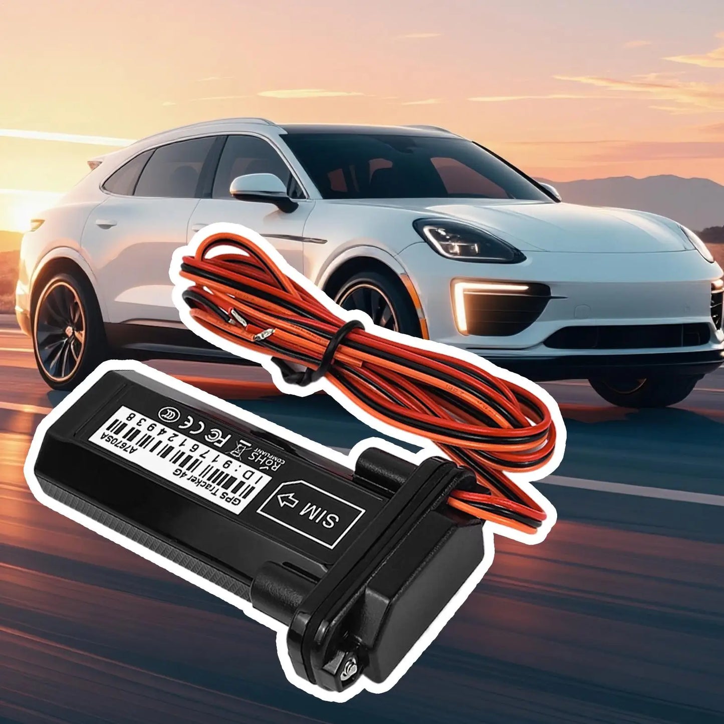 GPS Tracker for Vehicles Waterproof Car Tracking Device Real-Time Vehicle Locator for Trailer Security Motorcycle Truck Taxi