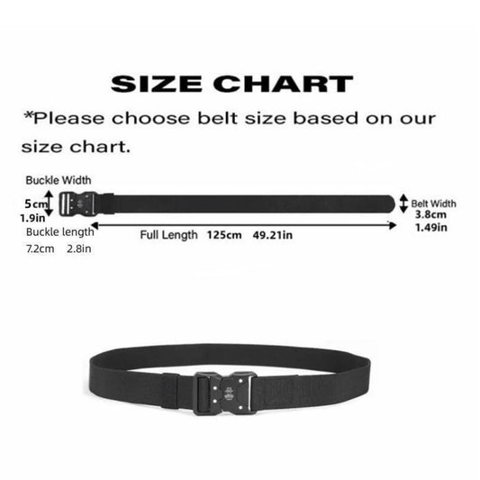 Tactical Belt Quick Release Elastic Belt Casual Tooling Training Belt Men's Trousers Belt