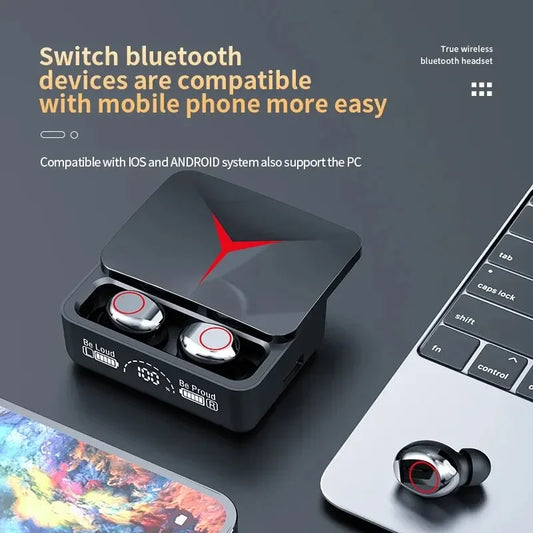 Original TWS M90 Wireless Headphones Gaming Earphones Bluetooth 5.3 Sport Earbuds with Mic Wireless Headset for Smartphone