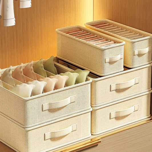 Sports Bra Underwear Organizer Storage Box Panties Socks Storage Boxes Wardrobe Clothes Organizer Cabinet Drawers Separator Box