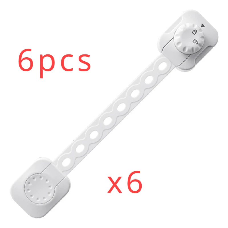 2/6pcs Anti-pinch Drawer Lock Baby Cabinet Sliding Door Window Multi-functional Protective Child Safety Lock