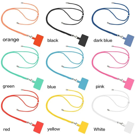 Phone Lanyard Adjustable Detachable Cord Lanyard Strap For Mobile Phone Chain Accessories Cell Phone Rope Neck Straps Universal