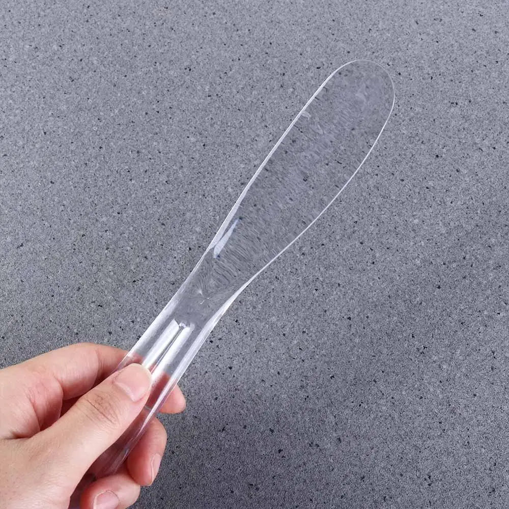 Silicone Transparent Facial Cream Mask Spatulas Cosmetic Skin Care Beauty Scoops Disposable DIY Mask Tool Fan Applicator Stick
