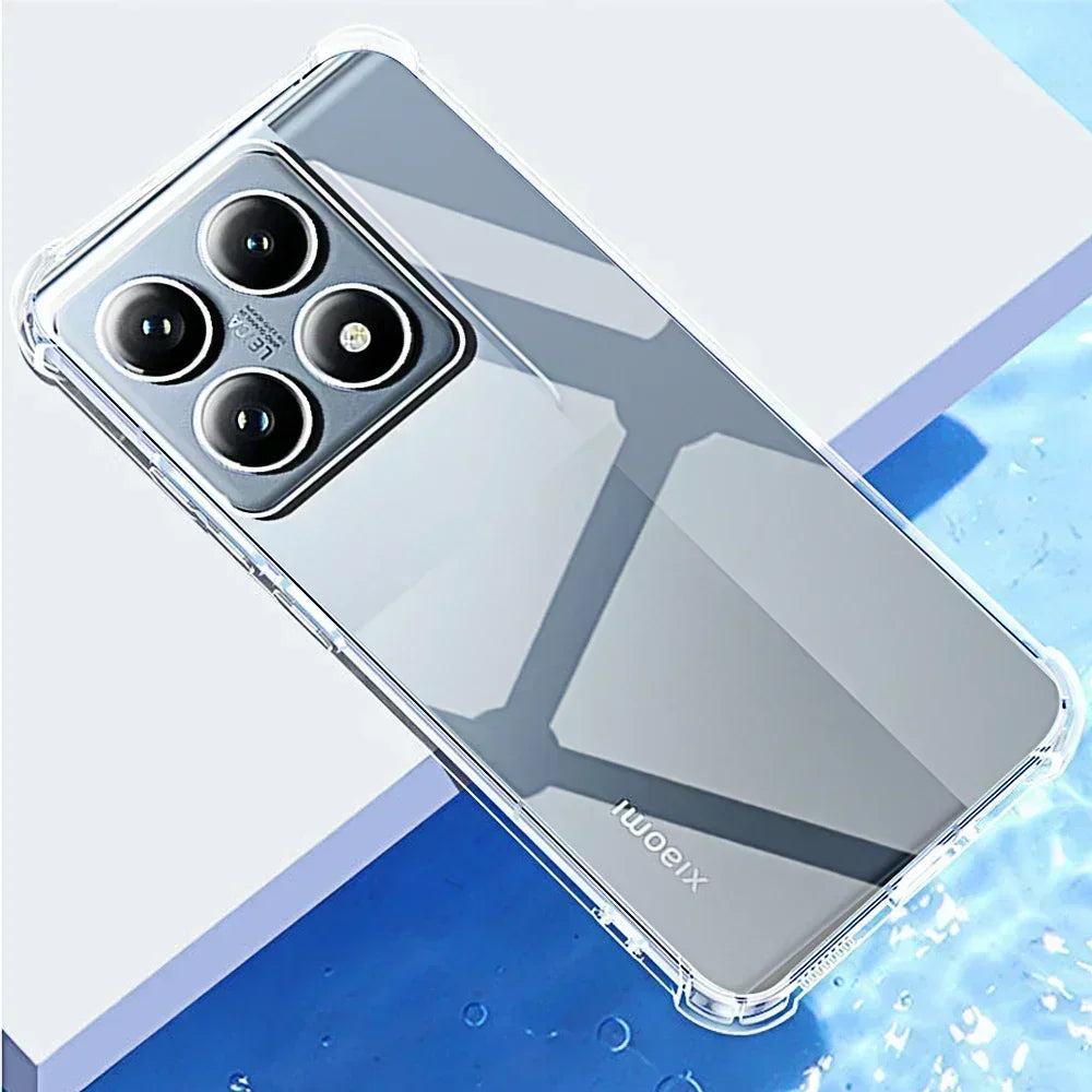 Shockproof Phone Case for Xiaomi 14Tpro 13T 12T 11T 14T Pro Transparent Clear Silicone Soft TPU 14 13 12 11 T T14 Back Cover