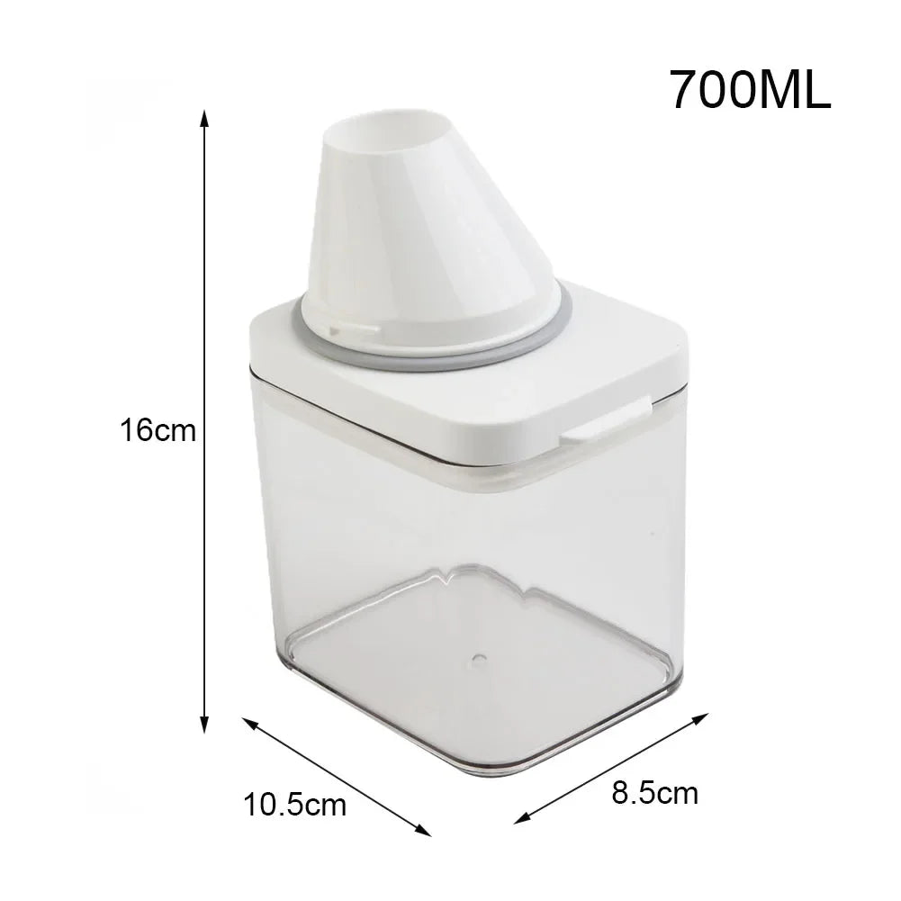 1PC High Quality Laundry Detergent Dispenser For Laundry Detergent Powder Kitchen Plastic Airtight Food Storage Containers